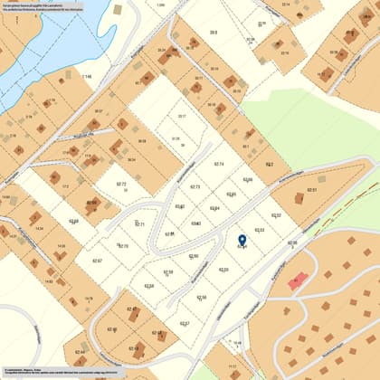 Illustrerad karta över fastigheten eller området