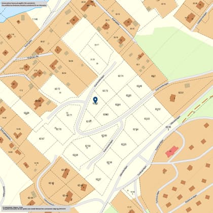 Illustrerad karta över fastigheten eller området