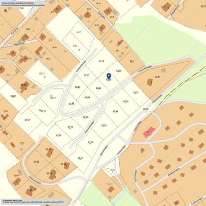 Illustrerad karta över fastigheten eller området