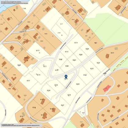 Illustrerad karta över fastigheten eller området