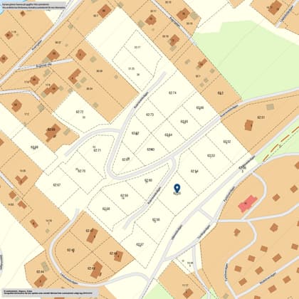 Illustrerad karta över fastigheten eller området