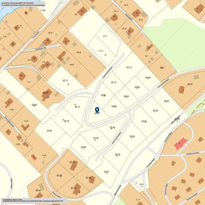 Illustrerad karta över fastigheten eller området