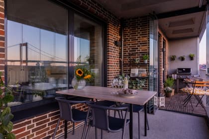 Balkong eller utsiktsbild