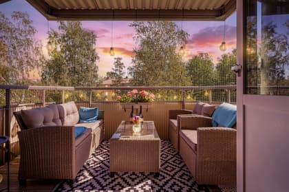 Balkong eller utsiktsbild