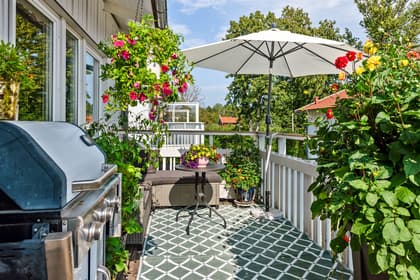 Balkong eller utsiktsbild