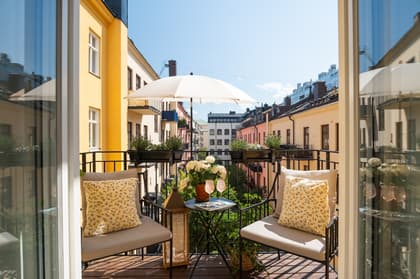 Balkong eller utsiktsbild