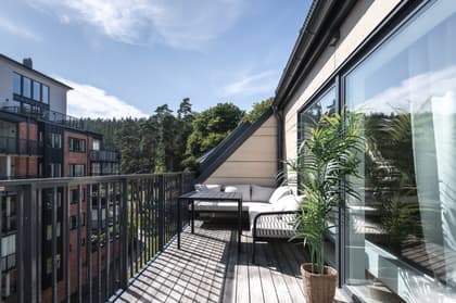 Balkong eller utsiktsbild