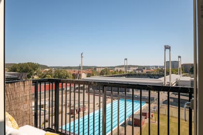 Balkong eller utsiktsbild