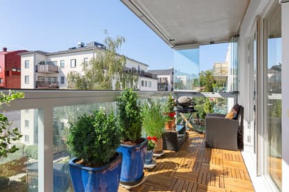 Balkong eller utsiktsbild