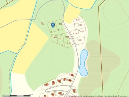 Illustrerad karta över fastigheten eller området