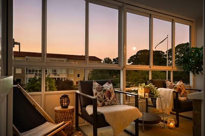 Balkong eller utsiktsbild