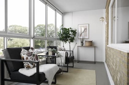 Balkong eller utsiktsbild