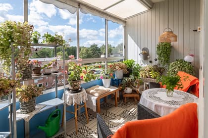 Balkong eller utsiktsbild