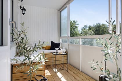 Balkong eller utsiktsbild