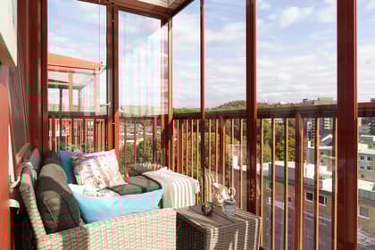 Balkong eller utsiktsbild