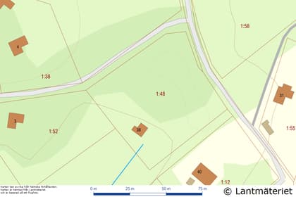 Illustrerad karta över fastigheten eller området