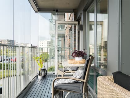 Balkong eller utsiktsbild