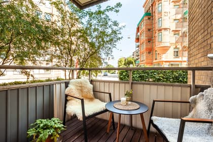 Balkong eller utsiktsbild