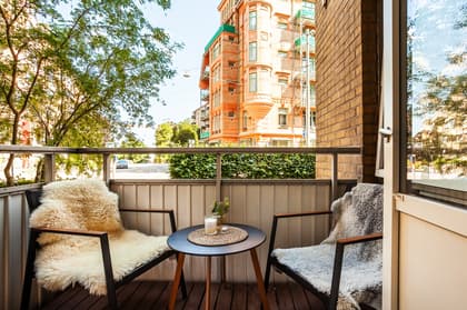 Balkong eller utsiktsbild