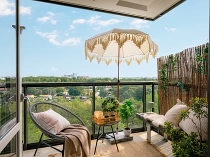 Balkong eller utsiktsbild