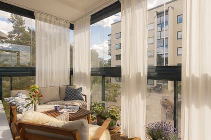 Balkong eller utsiktsbild