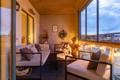 Balkong eller utsiktsbild