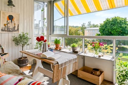 Balkong eller utsiktsbild