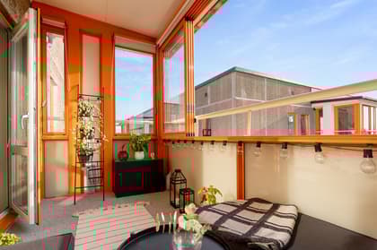 Balkong eller utsiktsbild