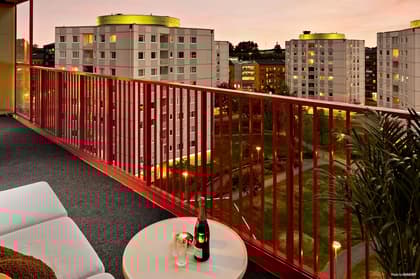 Balkong eller utsiktsbild