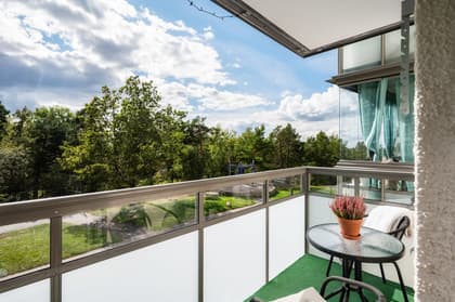 Balkong eller utsiktsbild