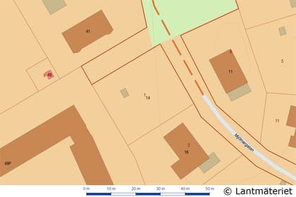 Illustrerad karta över fastigheten eller området