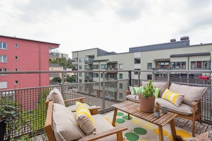 Balkong eller utsiktsbild