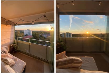 Balkong eller utsiktsbild