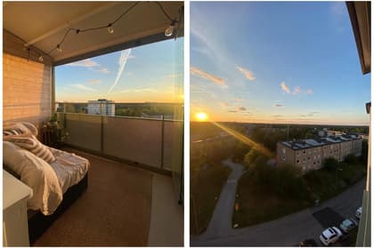 Balkong eller utsiktsbild