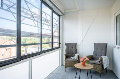 Balkong eller utsiktsbild