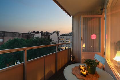 Balkong eller utsiktsbild