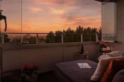 Balkong eller utsiktsbild