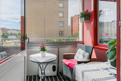 Balkong eller utsiktsbild