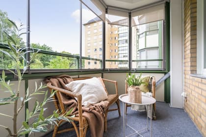 Balkong eller utsiktsbild