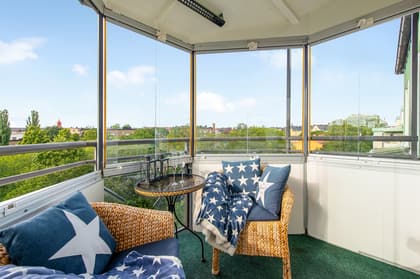 Balkong eller utsiktsbild