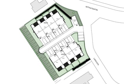 Illustrerad karta över fastigheten eller området