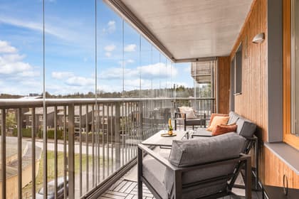 Balkong eller utsiktsbild