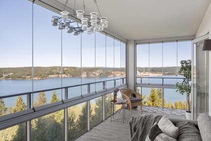 Balkong eller utsiktsbild