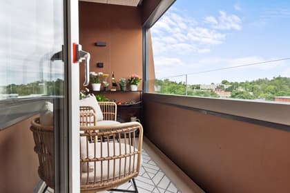 Balkong eller utsiktsbild