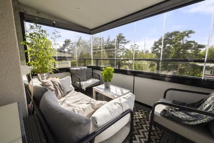 Balkong eller utsiktsbild