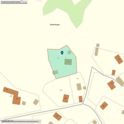 Illustrerad karta över fastigheten eller området