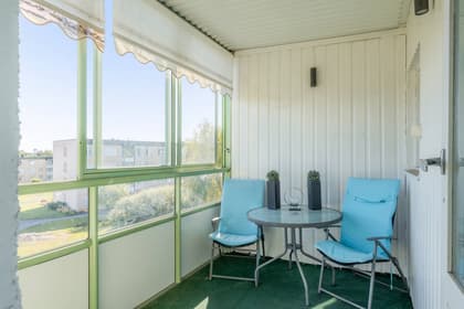 Balkong eller utsiktsbild