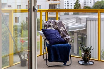 Balkong eller utsiktsbild