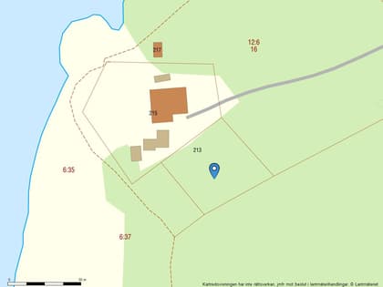 Illustrerad karta över fastigheten eller området