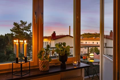 Balkong eller utsiktsbild